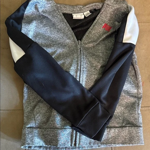 Puma Heather Gray Full-Zip Jacket - Picture 2 of 2